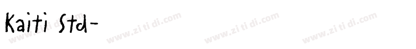 Kaiti Std字体转换